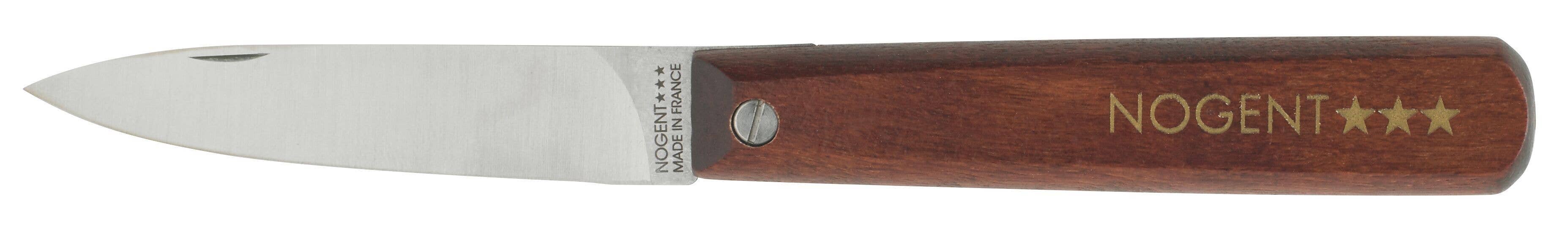 Nogent 3 Étoiles – Faca de mesa por atacado – Faca de bolso dobrável Nogent marrom com lâmina lisa de 8 cm1