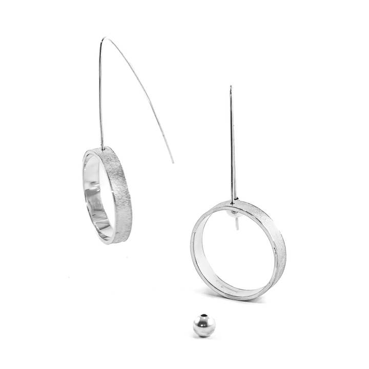 O Ring Earrings, everyday statement modern jewelry for wholesale by AW | MW