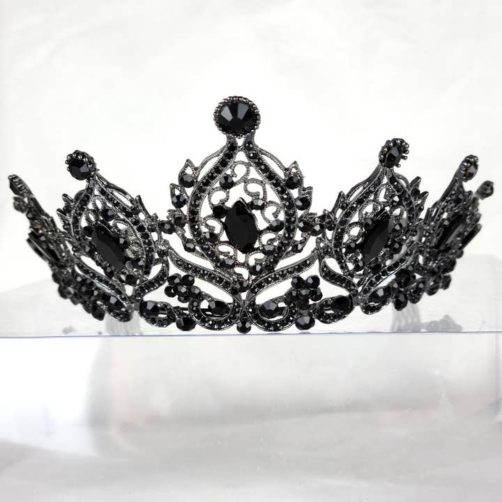 Chicas - Wholesale Tiara - Women's - One Size Fits All Tiara With Jewels HT93337