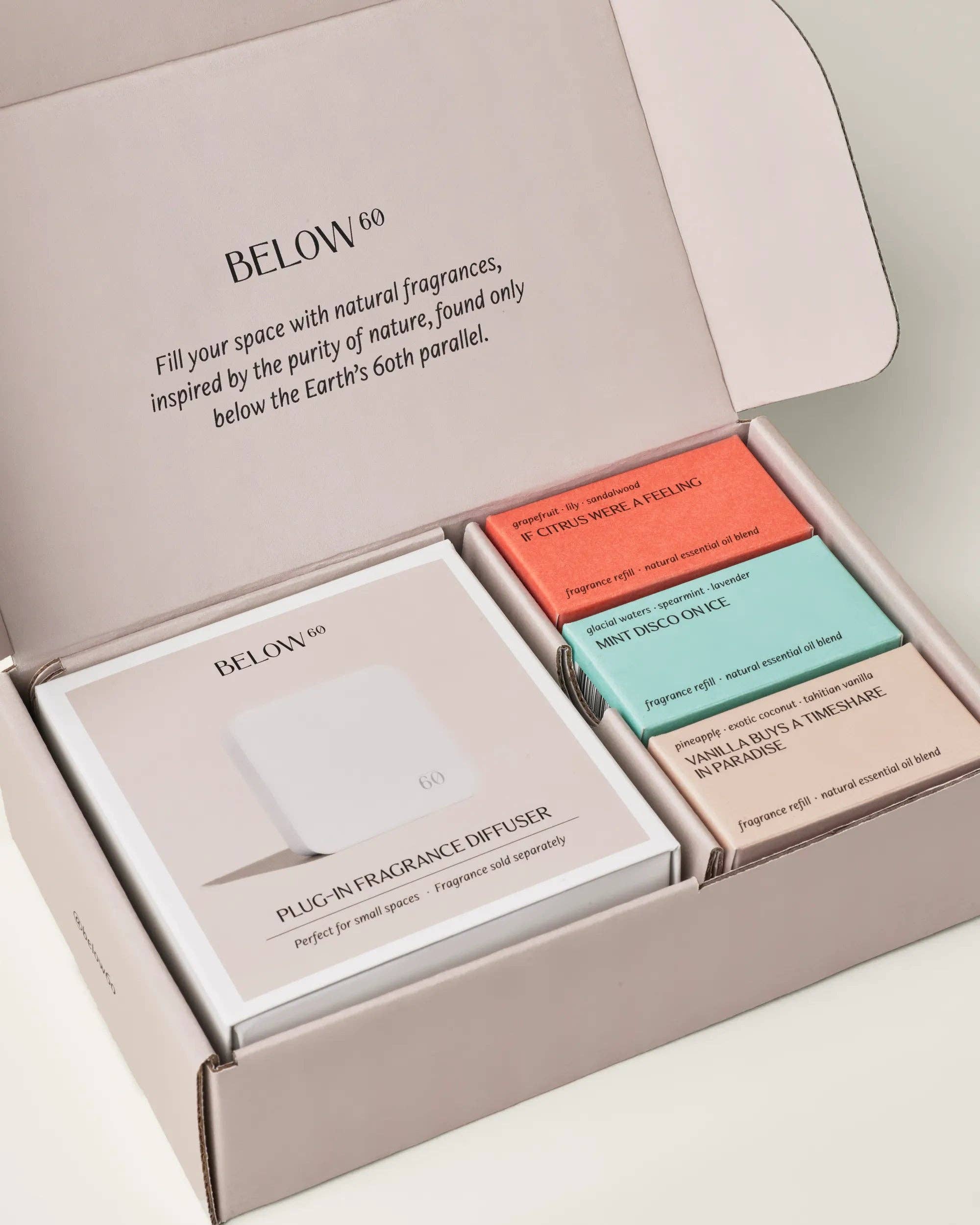 Below 60 - Wholesale Electronic Diffuser - Signature Starter Kit (Plug-in Wall Diffuser + 3 Signature Scents) | Gift Set | Home Fragrances by Hilary Duff1