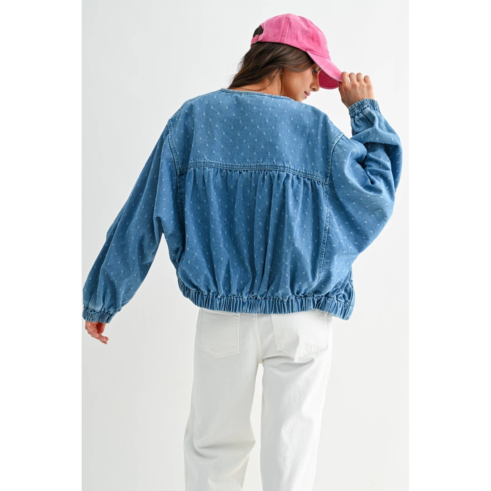 MEDIUM WASH MODERN DENIM JACKET  for wholesale on Faire9