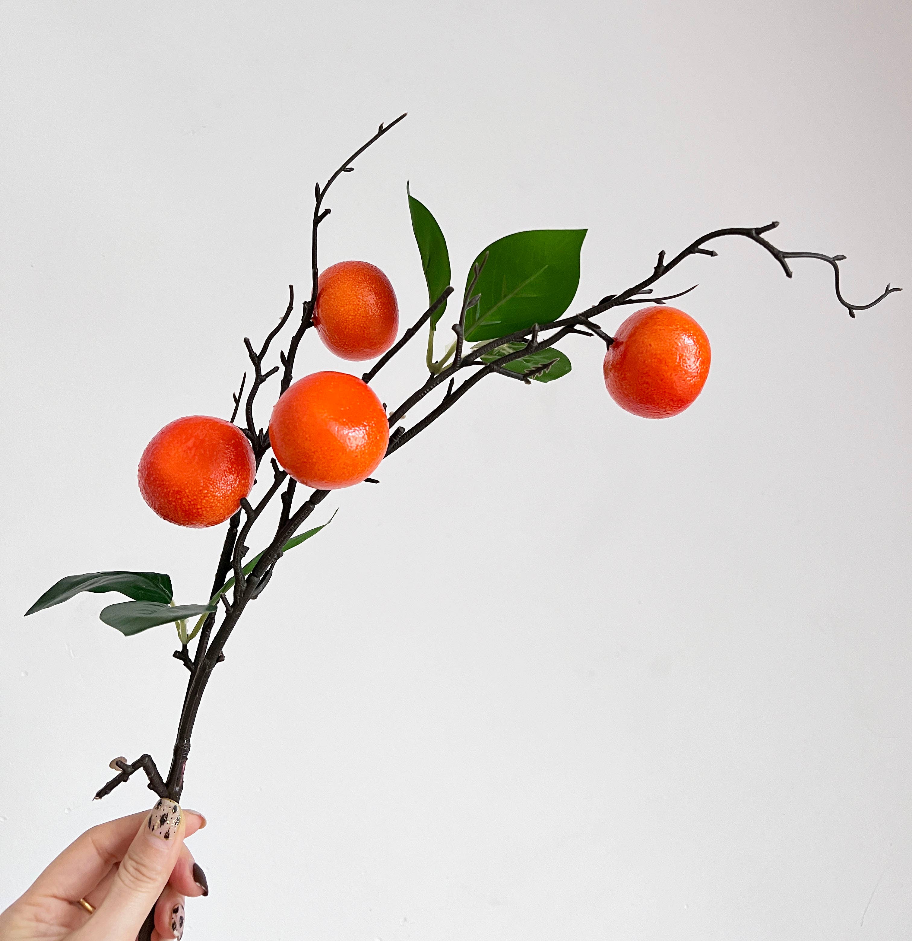 ACNITE(We cover U.S. import duties) - Wholesale Kunstbloemen - 28 „Kunstmatige sinaasappelfruittakken voor doe-het-zelf herfstdecoratie0