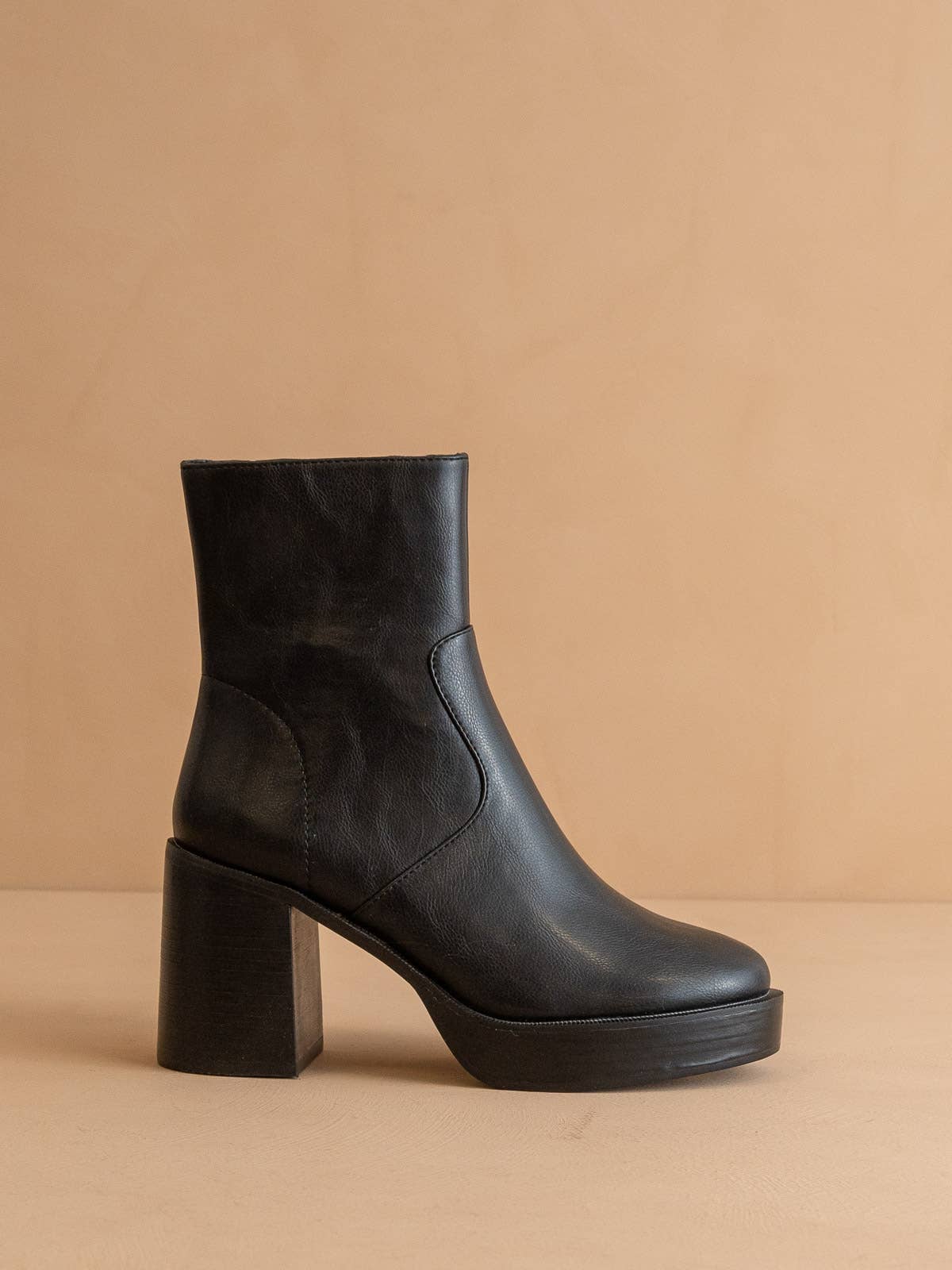 The Alexandra Black | Platform Ankle Boots for wholesale on Faire0