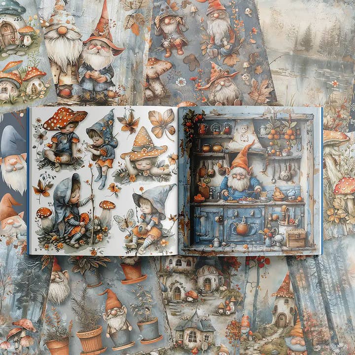 Scrapbook Resource Co - Wholesale Scrapbooking Kit - Gnome Village2