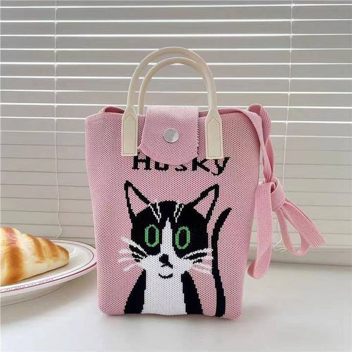 UZ Wholesale Store - Wholesale Crossbody bag – Women's - Cartoon Jacquard Knit Crossbody Handbag7