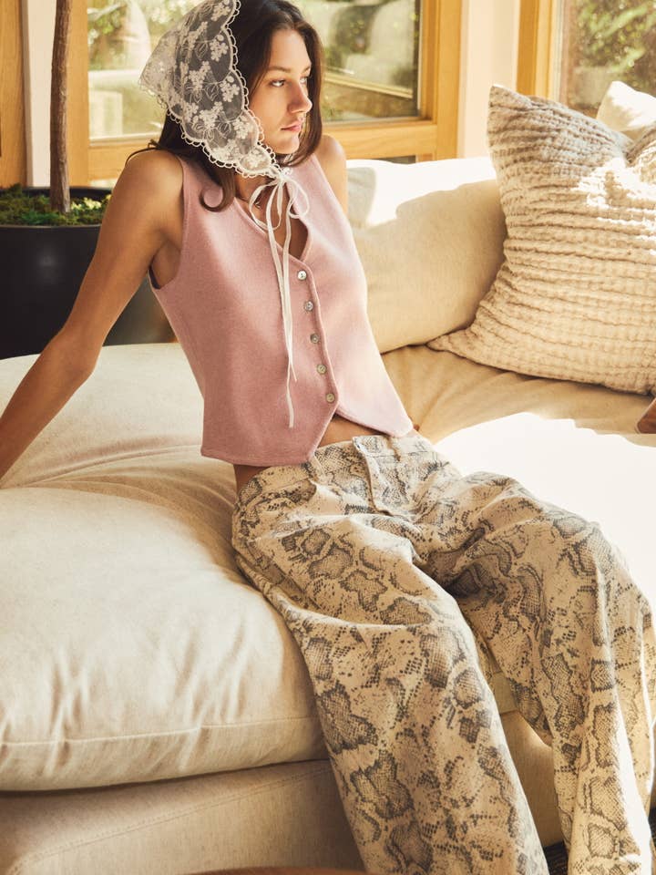 Relaxed Pull-on Barrel Denim Pants for wholesale by Oddi