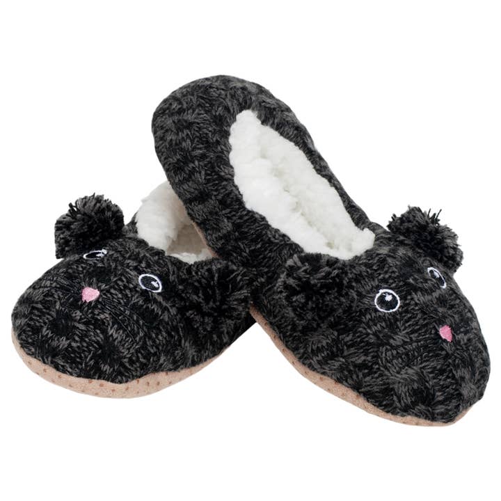 Cottage Garden – Engroshandel Slippers - Dame – Cat Plush Foret Non Slip Fuzzy Blød Slipper - Medium