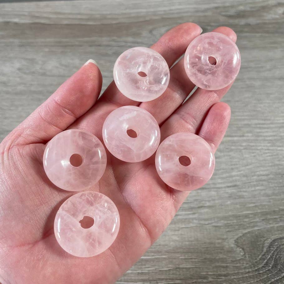 Keystone Crystals - Wholesale Spiritual Stone/Crystal - Donut Pi Stone 30mm Gemstone Pendant –  Strung or Plain43