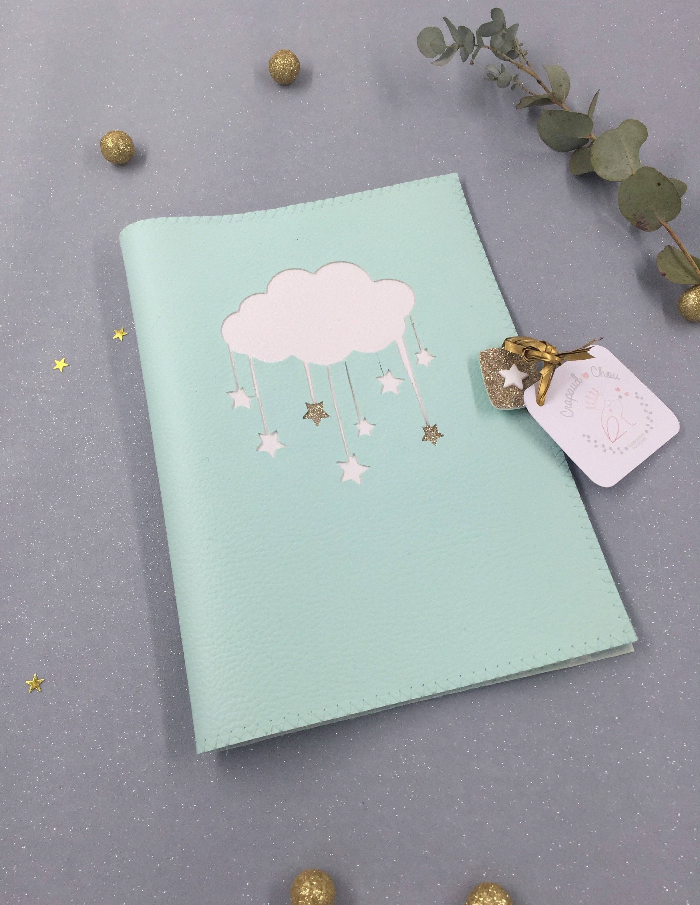 Crapaud Chou – Engroshandel Bogomslag – Mint Cloud omslag i kunstlæder til sundhedsbog6