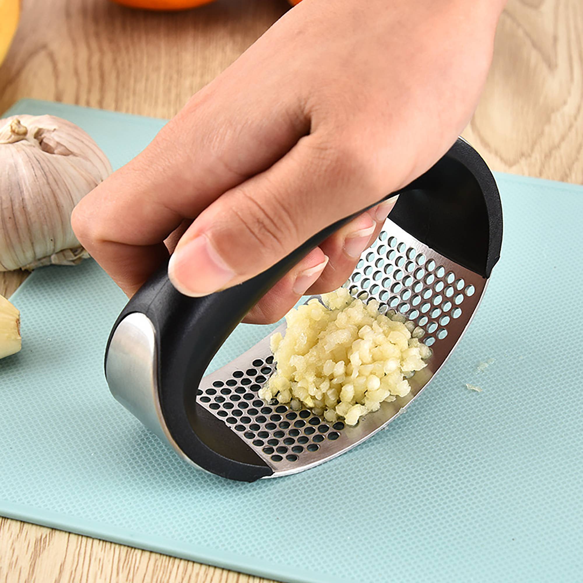 Fox Run Brands - Wholesale Kitchen Tool/Gadget - Fox Run Stainless Steel Garlic Rocker Press, Garlic Mincer1