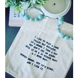 ellembee gift - Wholesale Tea Towel - Nap Roulette funny Kitchen Tea Towels with sayings on them1