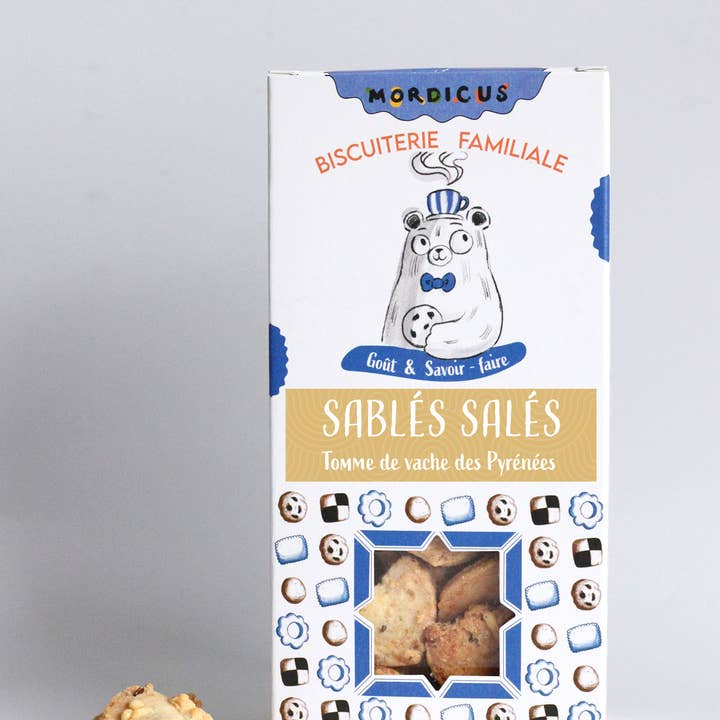 BISCUITERIE MORDICUS - Venta al por mayor Galletas - Galletas saladas - GALLETAS DE MANTEQUILLA DE PYRENEES COW TOME