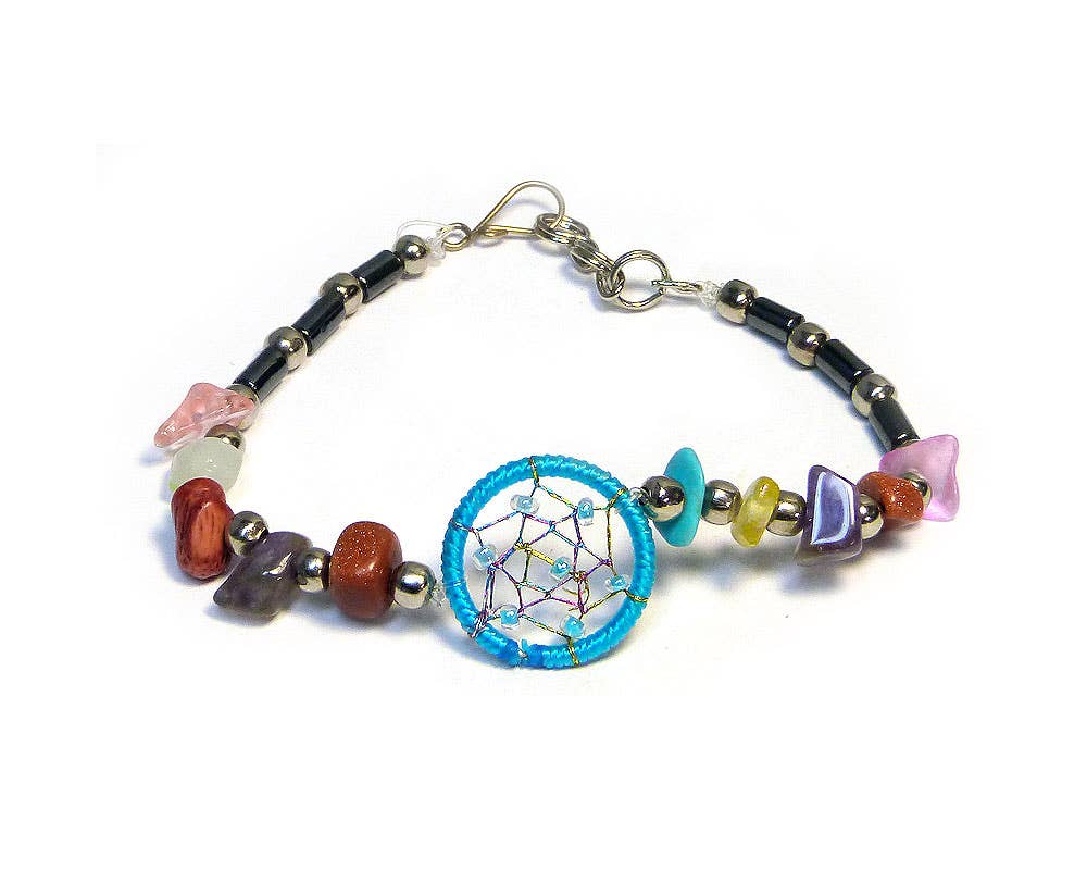 Pichincha - Wholesale Beaded Bracelet - Dream Catcher Chip Stone Metal Beaded Shakira Bracelet4