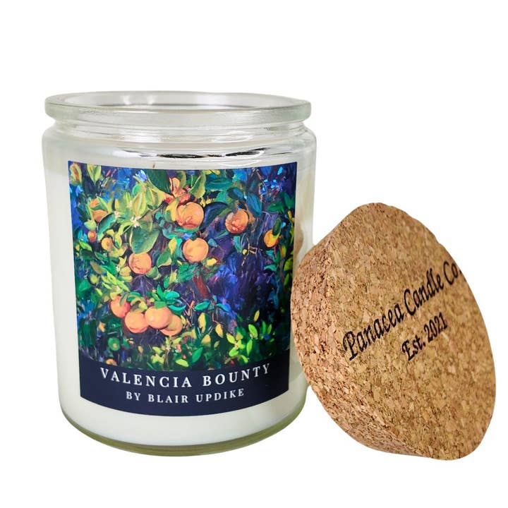 2-Docht-Kerze 13oz Valencia Bounty für den Großhandel von Panacea Candle Co.