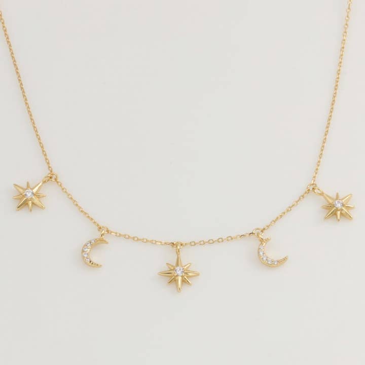 Collana Luna & Stelle per la vendita all'ingrosso da parte di Herzschmuck.ch