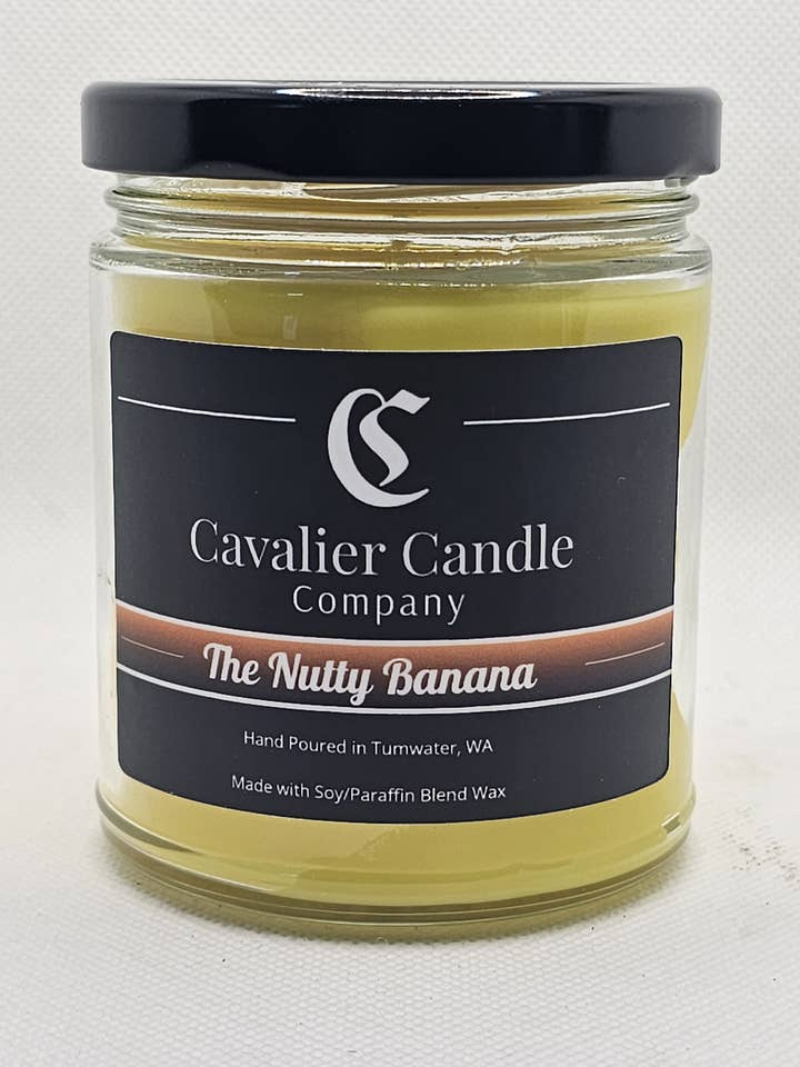7oz The Nutty Banana Candle for wholesale by Cavalier Candle Company