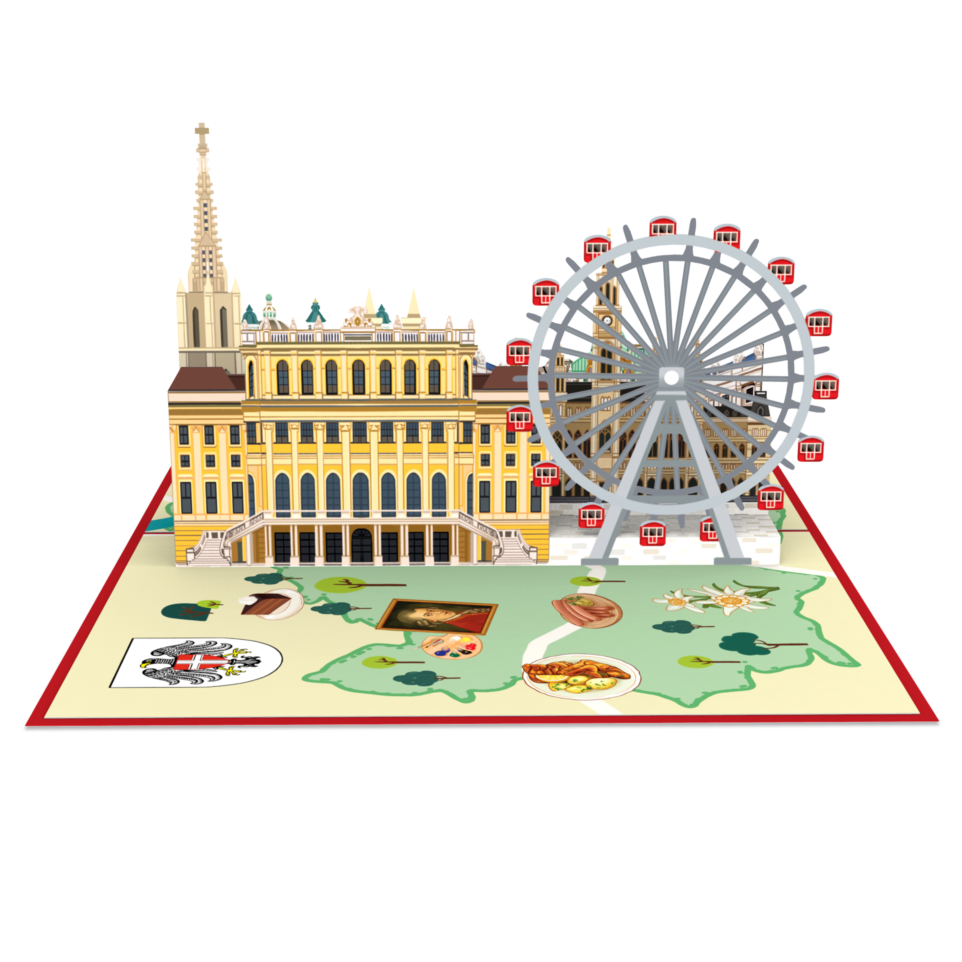 papercrush – Cartão de saudação diária por atacado – Cartão Pop-Up Viena5