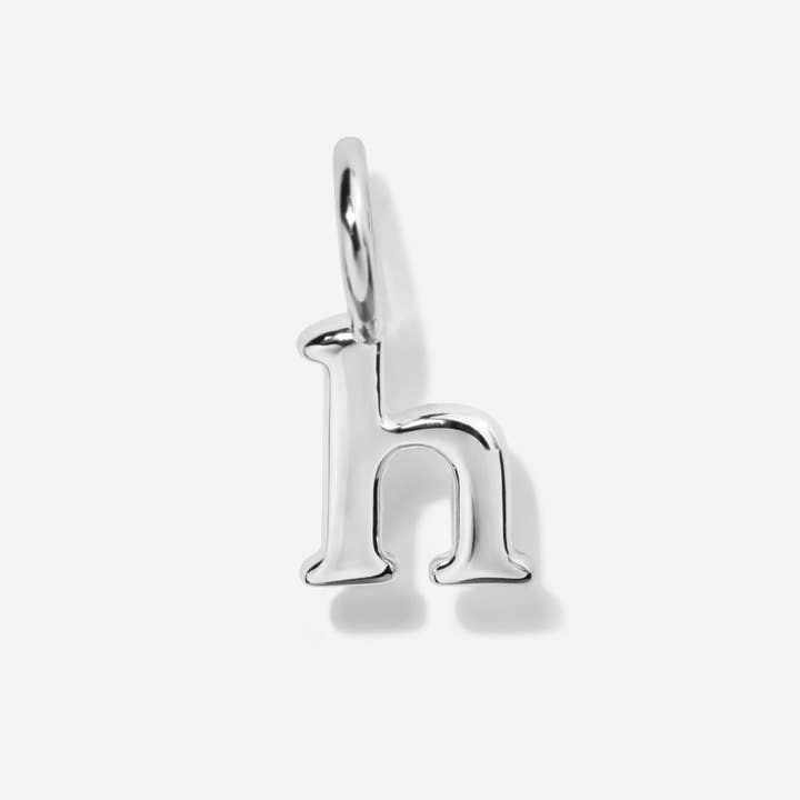 Little Sky Stone - Wholesale Individual Charm/Pendant - Lowercase Initial Letter Silver Charm7