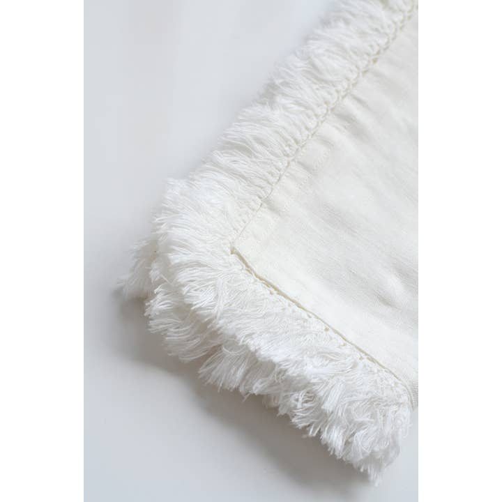 Linen Way Inc. - Wholesale Dinner & Cloth Napkin - Artisan Linen Napkin with Fringed Edges - in 5 colors4