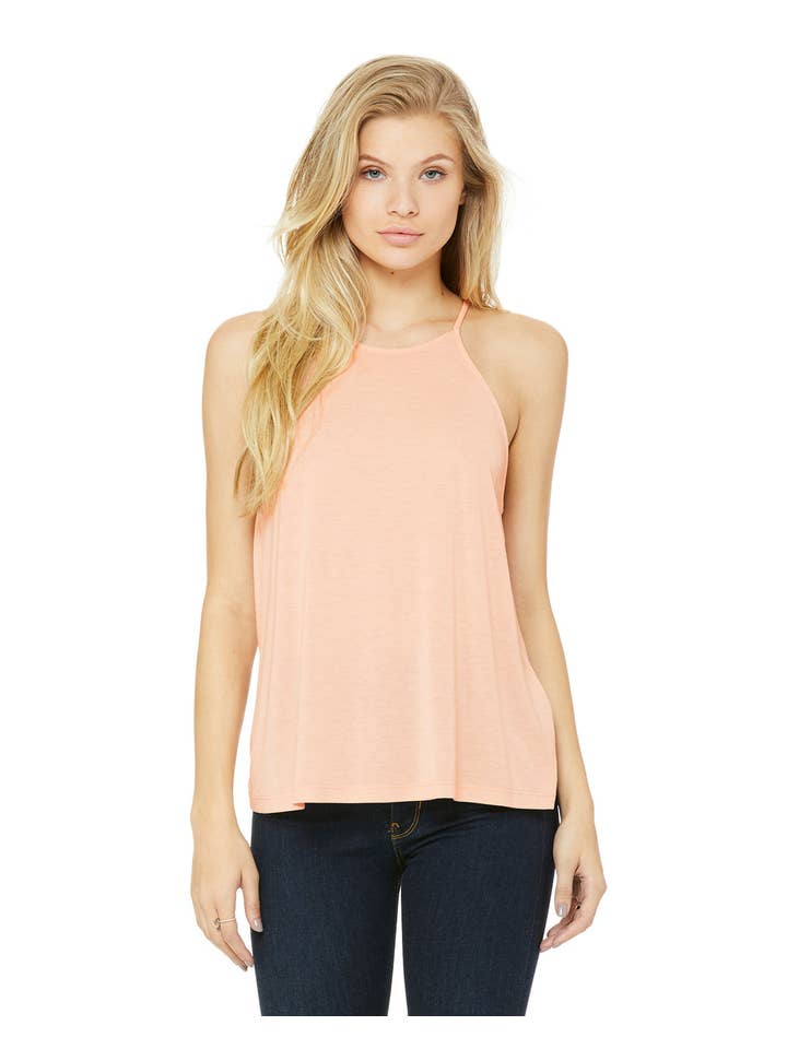 Total Apparel - Wholesale Tank Top - Women's - Bella + Canvas 8809 - Ladies' Flowy High Neck Tank