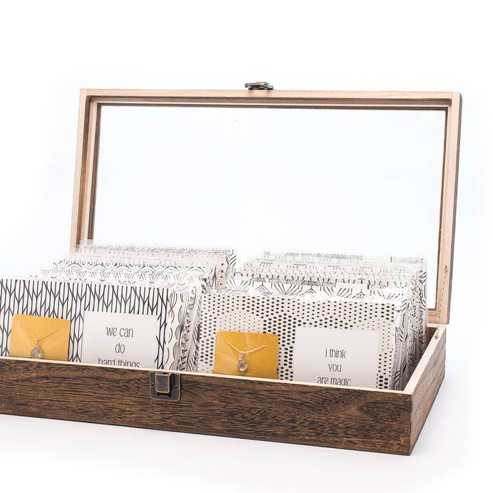 DISPLAY for wholesale by Ruthie and Olive | 3 meals donated for every necklace