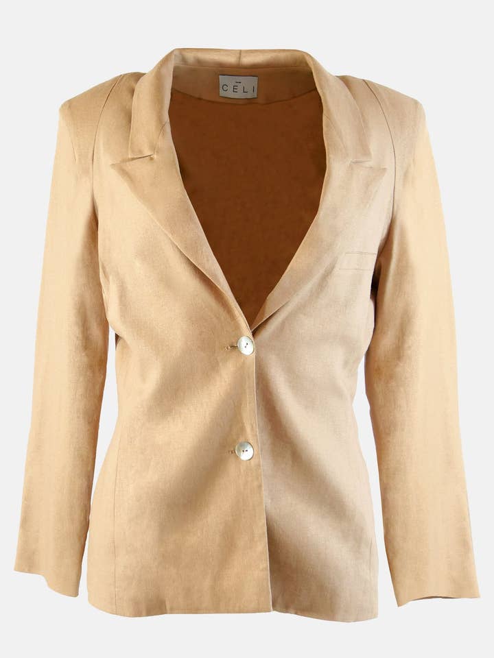 Blazer aus Bio-Leinen Gabi Braun für den Großhandel von Aline CELI