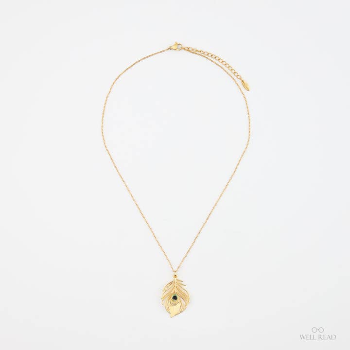 Well Read Company – wholesale Hänge-/berlockhalsband – Pride and Prejudice bokinspirerat hänge på kedja3