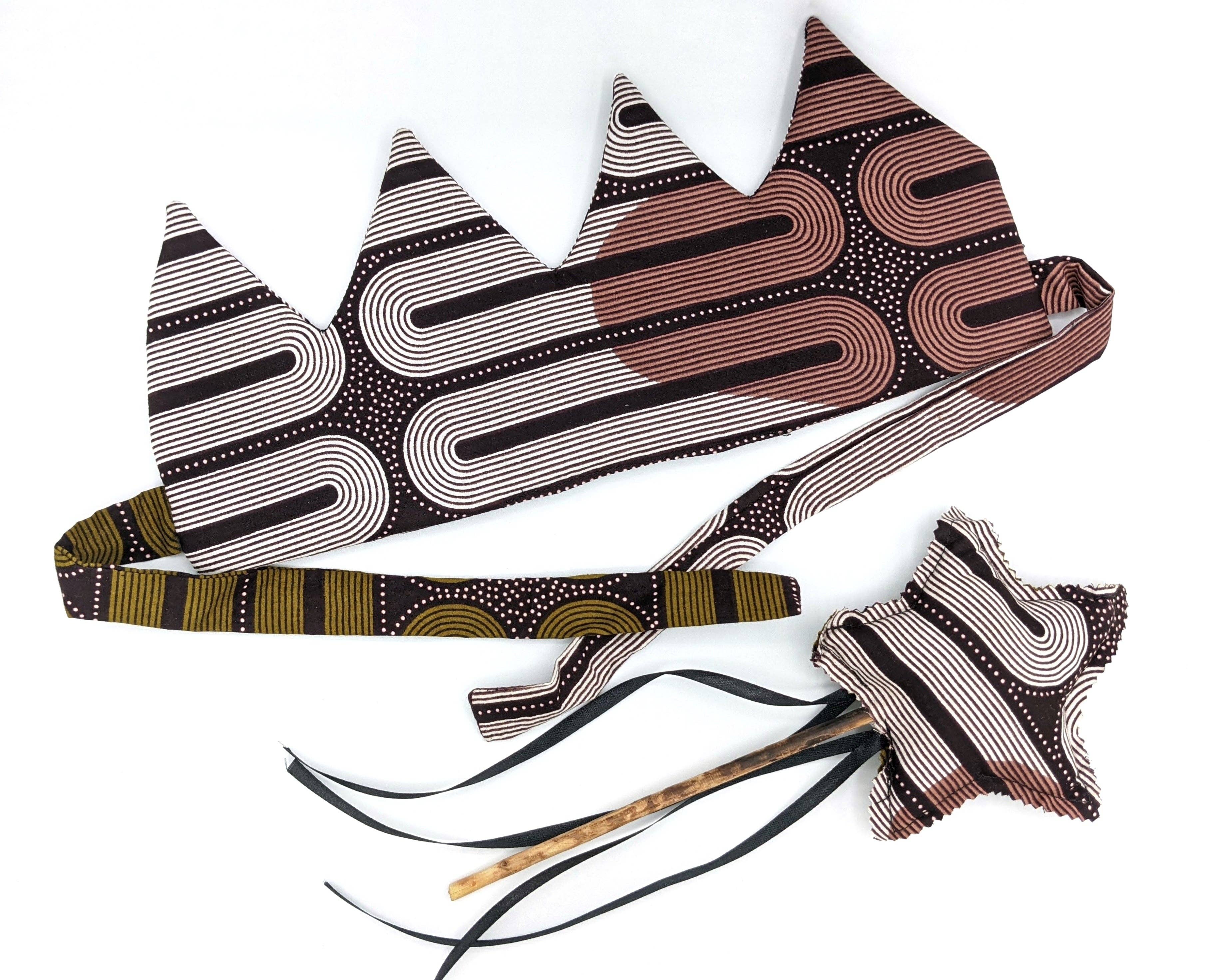 Grain of Rice Project - Wholesale Toy Set - Kids - Fabric Crown and Wand Set1