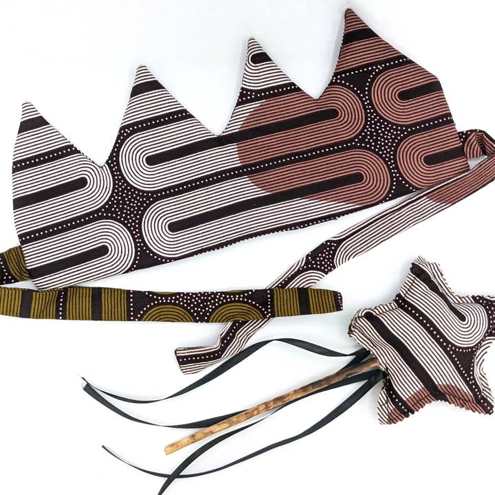 Grain of Rice Project - Wholesale Toy Set - Kids - Fabric Crown and Wand Set1