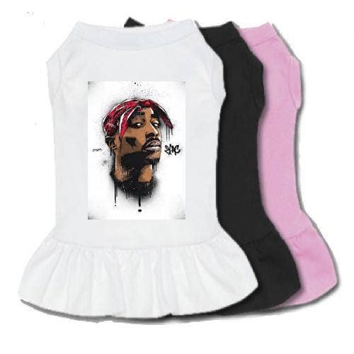 The Honest Dog Company – wholesale Klänning - Hund – 2Pac röd Bandana hund klänning