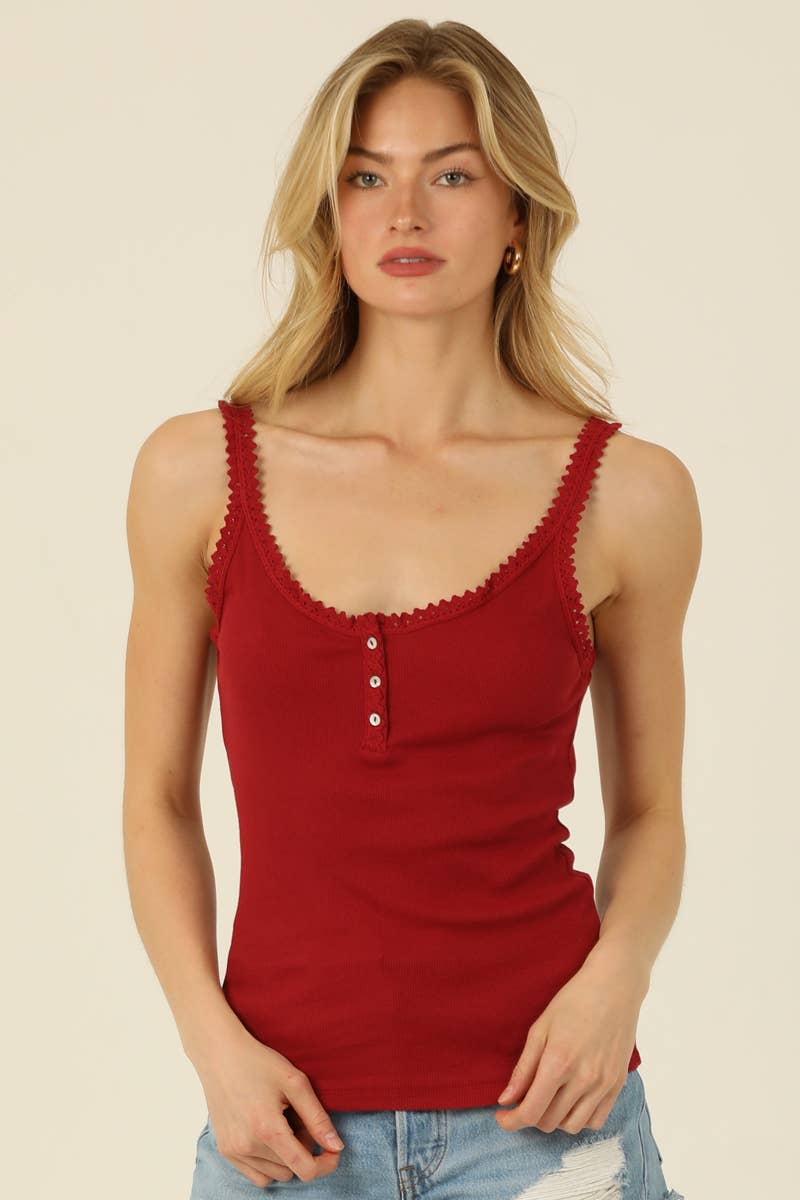 ANGIE – wholesale Camisole – Dam – X2AG9-ASIS SPETSBEKLÄDNAD RIBBSTICKAD CAMI35