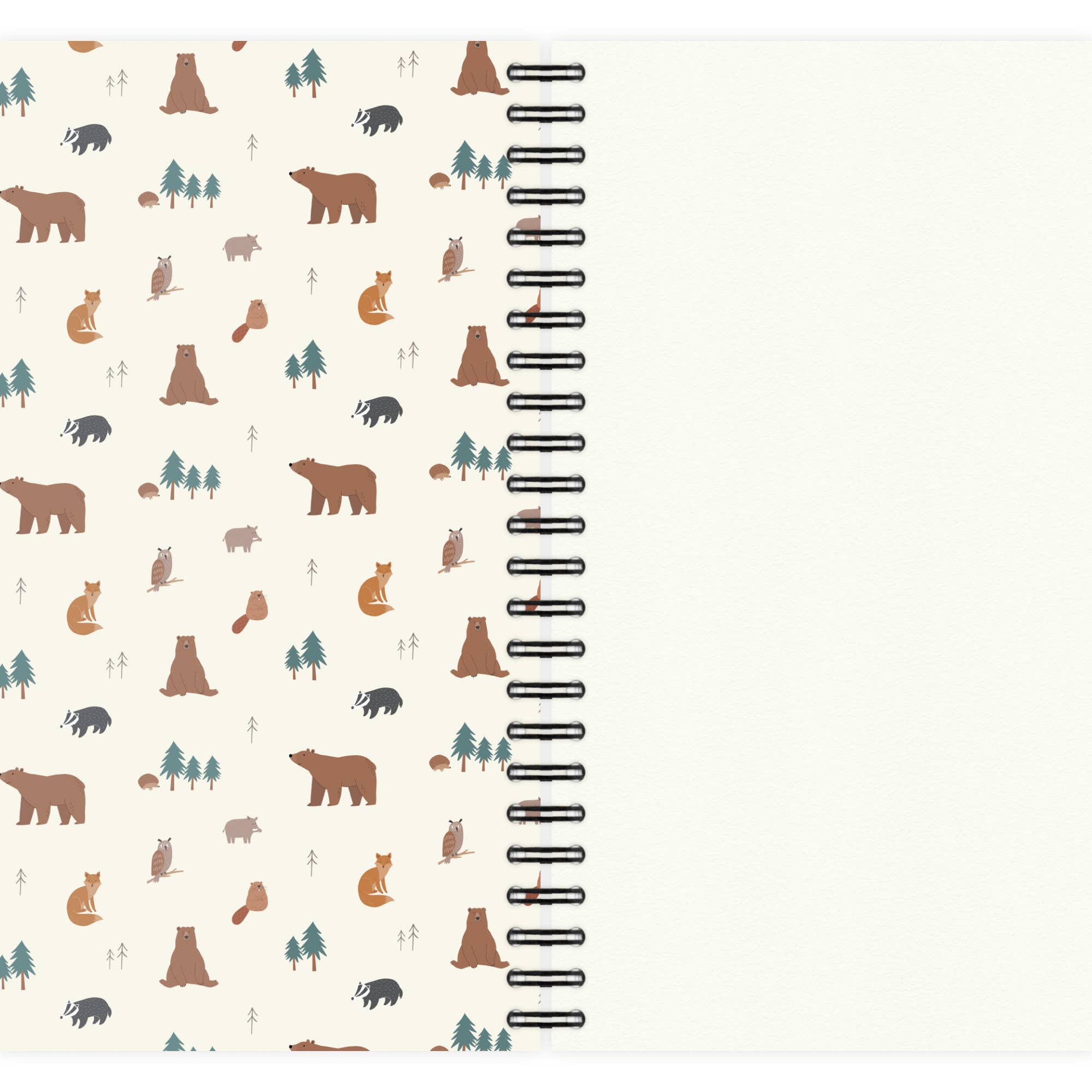 etmamu - Wholesale Notebook - Forest Animals Pattern A5 notepad3
