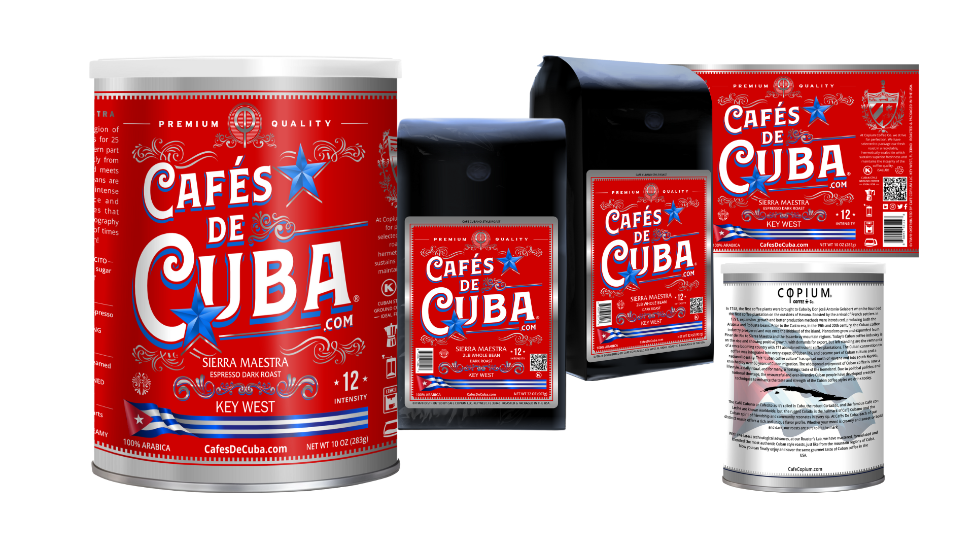 CafésDeCuba.com® – wholesale Ground coffee – SIERRA MAESTRA - 100% Arabica - Intensity 12 - Café COPIUM®.1
