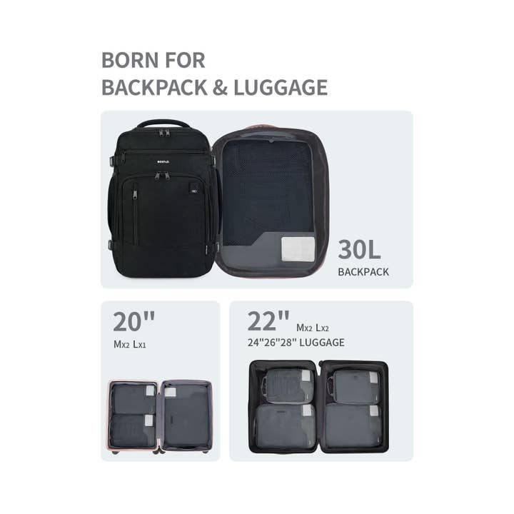 NARWEY INC - Wholesale Packing Cube - 4pcs Compression Packing Cubes, Suitcases Organiser Bag50
