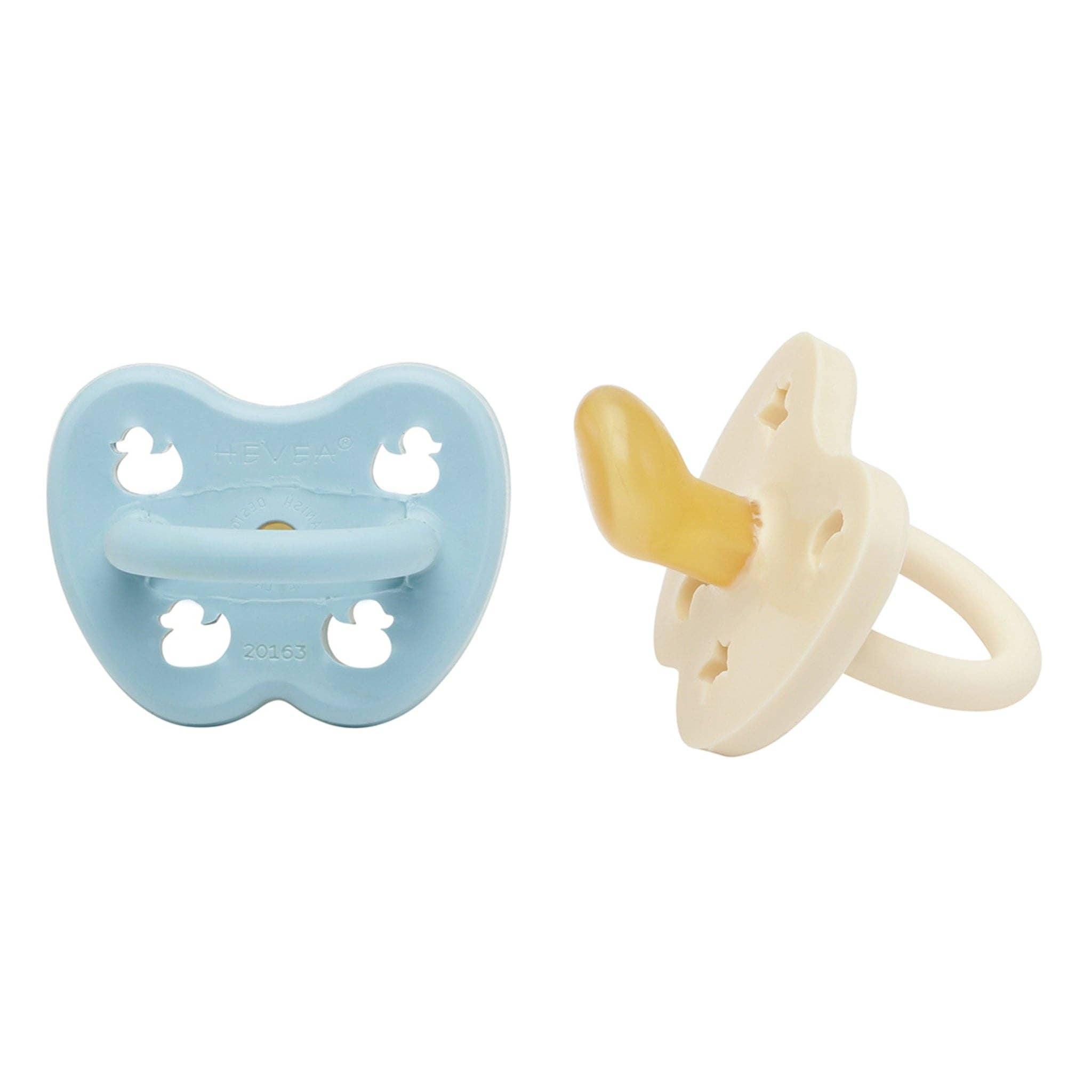 HEVEA - Wholesale Pacifier - Baby - Natural Rubber Pacifier ORTHODONTIC 0-3 Months 2-Pack0