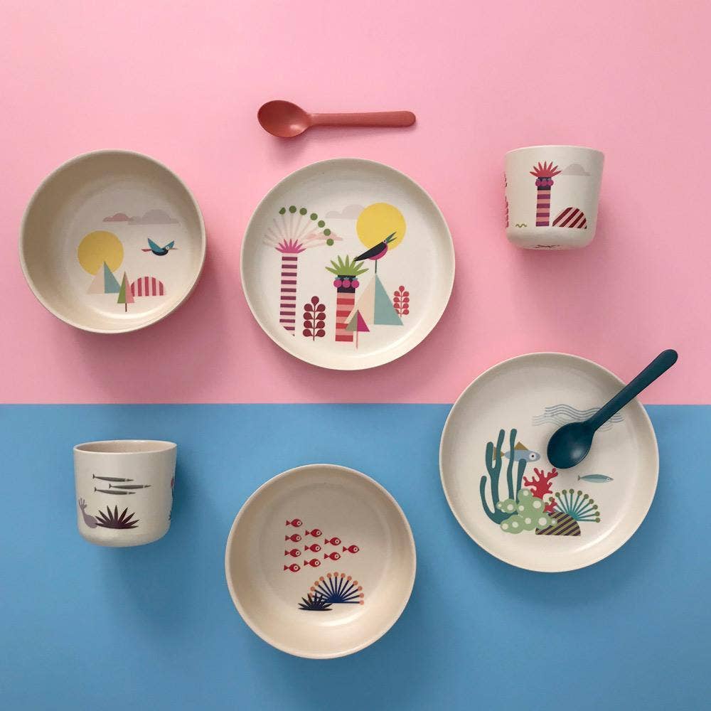 EKOBO - Wholesale Dinnerware Set - Kids & Baby - Bambino Kids Set TREES4