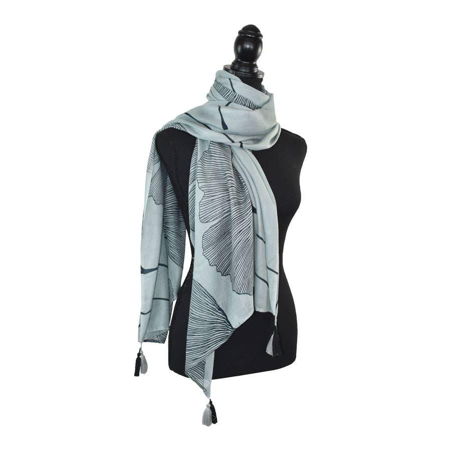 Dupatta Designs - Wholesale Scarf - Women's - Ginko Floral Scarf10