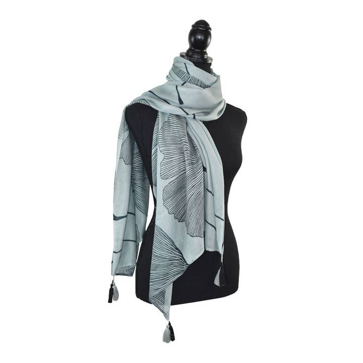 Dupatta Designs - Wholesale Scarf - Women's - Ginko Floral Scarf10