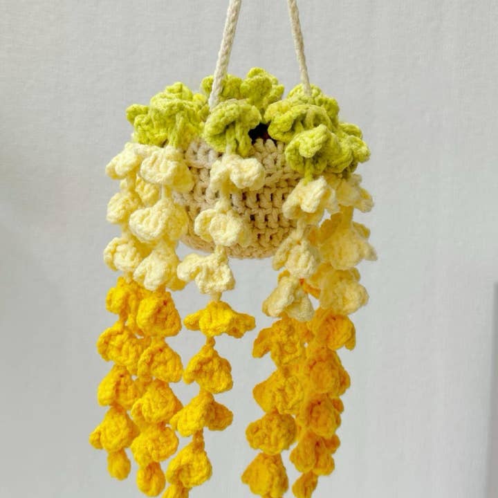 Anh2 LTD - Wholesale Decorative tabletop object - Wisteria Crochet, Hanging Flower Basket, Plant Decor Home0