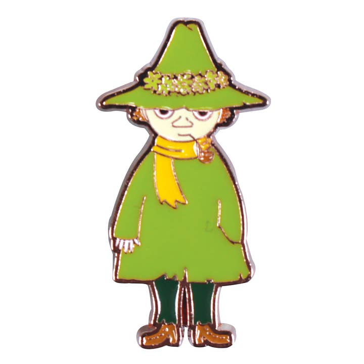 Metal Pin Badge Moomin Snufkin for wholesale by Half Moon Bay By Design