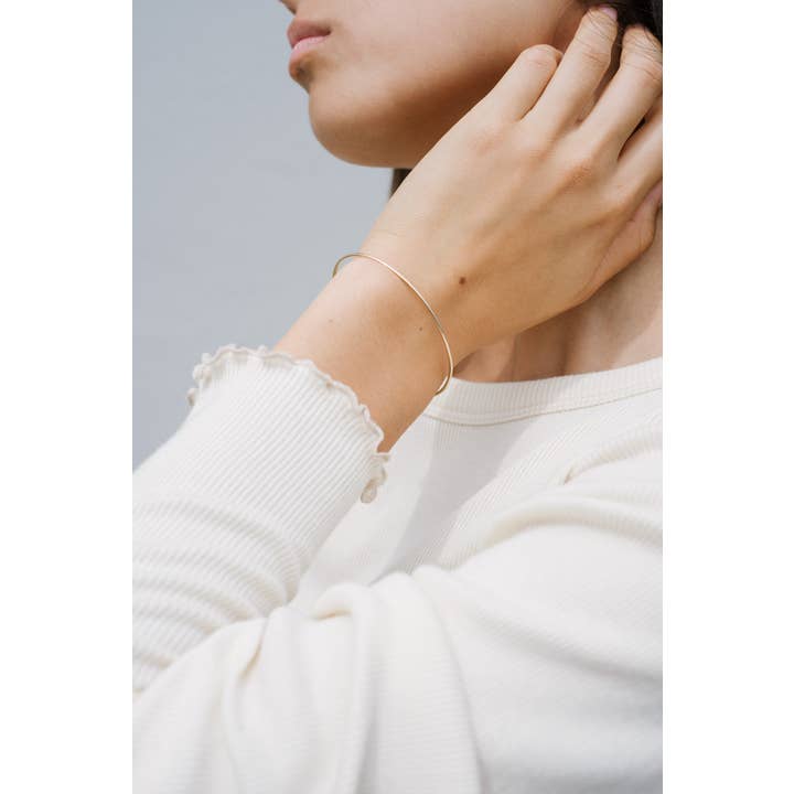 Thin Cuff Bangle for wholesale by Kara Yoo