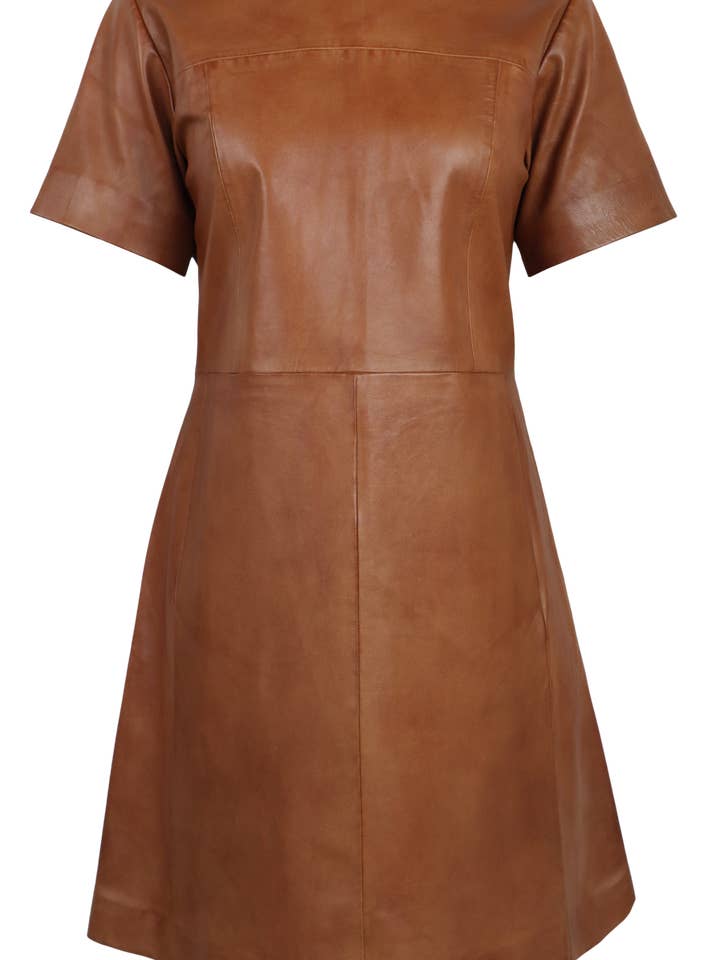 Ricano - Wholesale Dress - Women's - Ladies leather dress femme - premium lamb leather