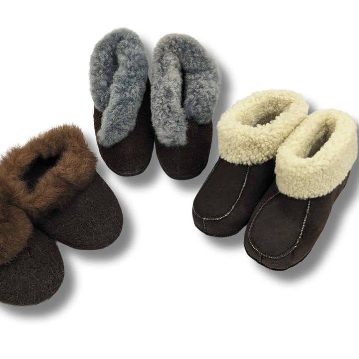 Zapatillas con Ribete de Piel — Estudio para venta al por mayor de Lanart Alpaca