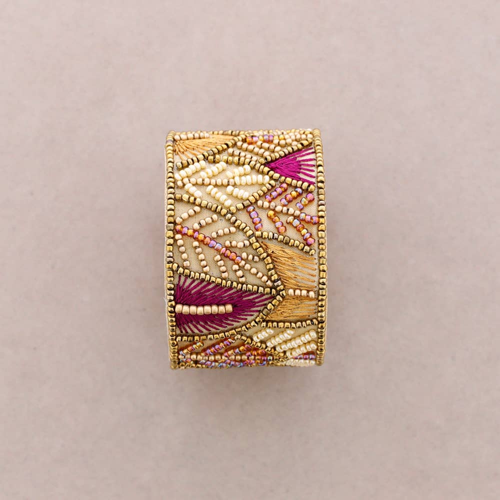 Sonata – wholesale Cuff bracelet – Adjustable Bracelet, Sequins, Leaves1