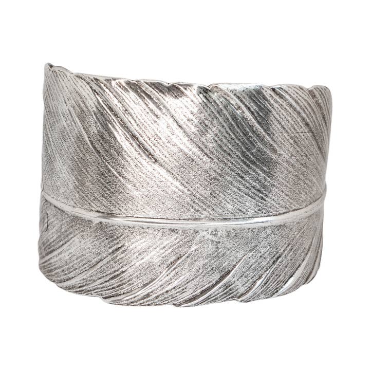 Feather cuff for wholesale by Lotta Djossou Paris