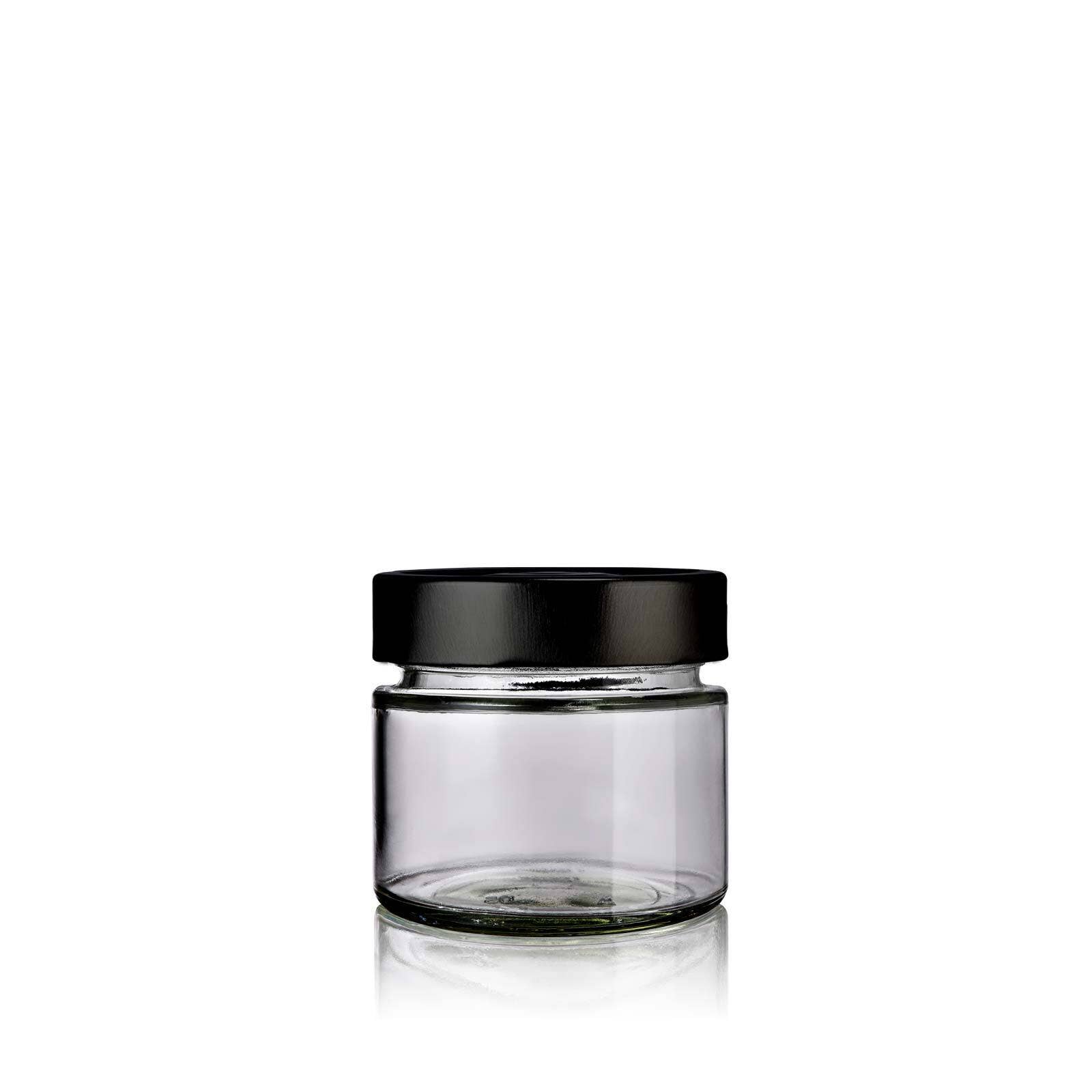 Little Pots - Wholesale Jar - 106ml Muscadin glass jar with high skirt lid6