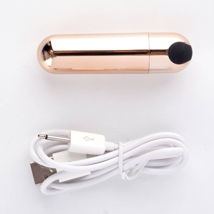 Maia Toys - Wholesale Sex Toy - Jessi Rechargeable Mini Bullet Sex Toy, Rose Gold2
