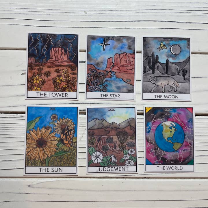Two Deserts – Engroshandel Klistermærke – 12-Den hængte mand (En) Desert Tarot Card Vinyl Sticker