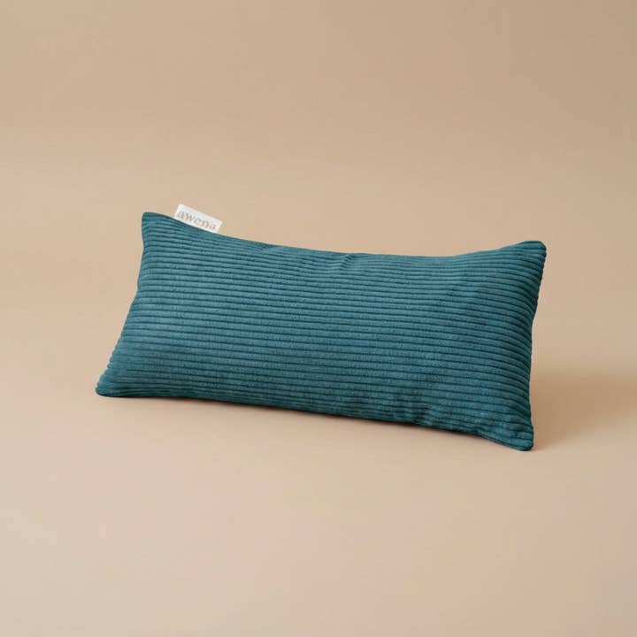 Turin Pillow - blue-green yoga pillow for wholesale by Awena Studio