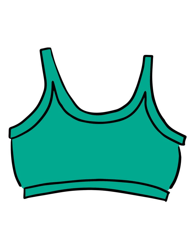 Longline Bra Peacock Green for wholesale by Thunderpants USA